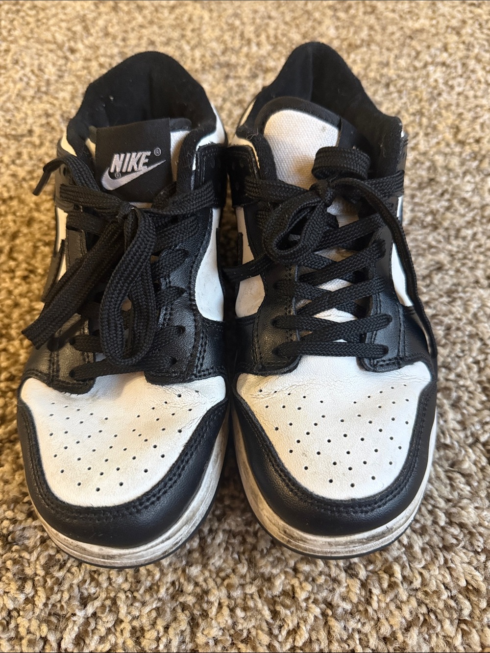 Nike Black and White Low-Top Athletic Sneakers